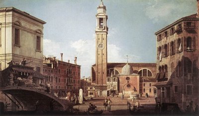View of Campo Santi Apostoli by Giovanni Antonio Canal